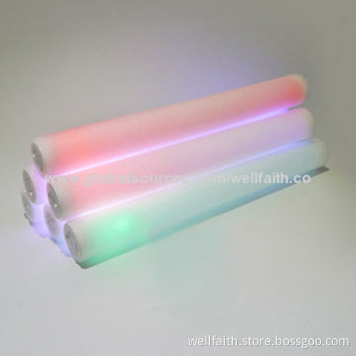 New Product LED Sound Activated Foam Glow Sticks, Good for Concerts, 4*48cm Size